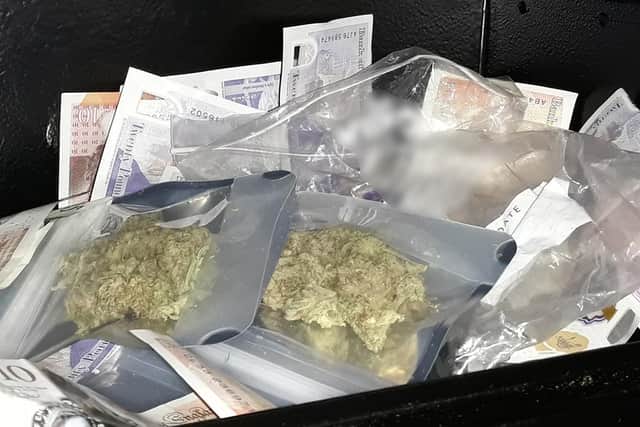 Cash and drugs were seized and three people arrested during the raids on two Bulwell addresses. Photo: Nottinghamshire Police