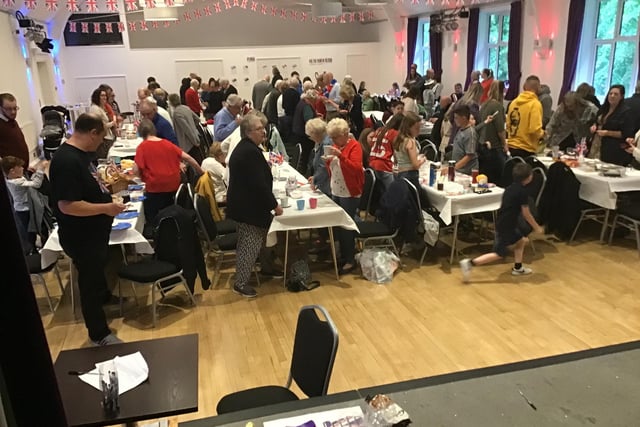 A large turnout by the congregation of the St Mary Magdalene Church, were at the John Godber Centre, which was beautifully decorated with flags and photos. People were asked to bring their own lunch and a raffle took place with lots of interesting prizes