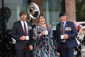 Nottinghamshire PCC Caroline Henry joined members of the Nottinghamshire Police Band and former members of the armed forces now serving with the police for a National Armed Forces Day event