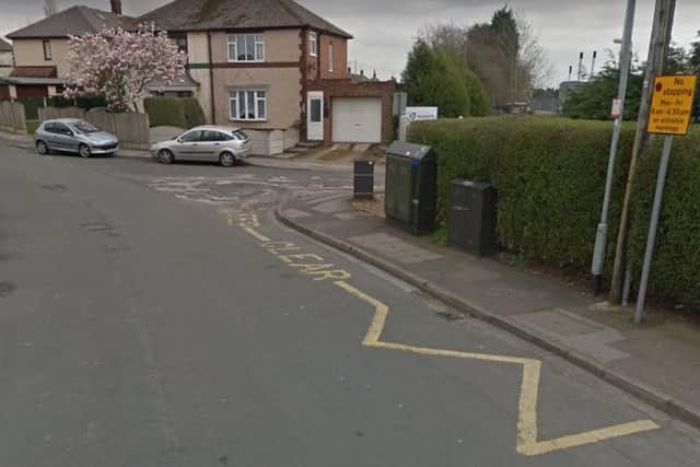 Mr Jackson says parents and buses are ignoring 'keep clear' road markings and blocking people's driveways all around the entrance to Holgate Academy. Photo: Google