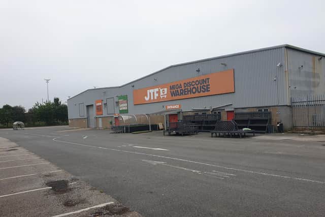 The JTF Mega Discount Warehouse in Hucknall, which has closed down