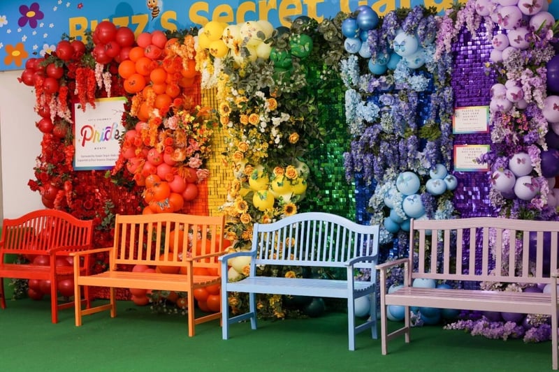 June is Pride month, so why not celebrate it by paying a visit to the Pride garden wall (pictured) at Mansfield's Four Seasons Shopping Centre for a few photos and selfies? The stunning wall was created by Datsa Gaile, founder of Mansfield-based company, SolaAir Sequin Walls UK, and her talented team. There are matching flowers, balloons and benches in a colour spectrum to reflect the annual festivities of the LGBTQ+ community.