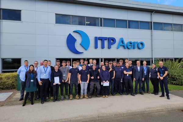 ITP Aero has seen its workforce grow by more than 60 in Hucknall in the last year