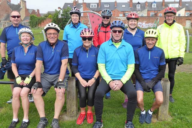 Members of Hucknall U3A cycling club who took part in the event