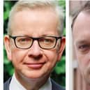 Michael Gove (left) has criticised Ashfield Council, leading to an angry response from leader Jason Zadrozny. Photo: Other