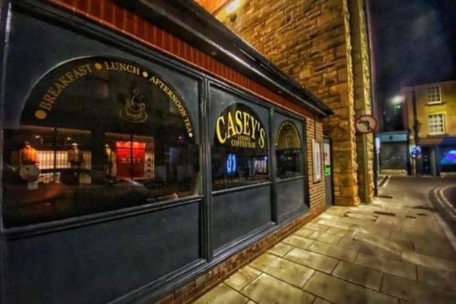 Casey's coffee bar, on White Hart Street, Mansfield.
