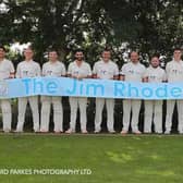 Papplewick name one end of their ground after retiring legend Jim Rhodes - photo by Richard Parkes.