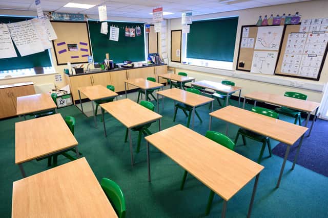 Nottinghamshire pupils and staff return to school. Photo: Oli Scarff/AFP/Getty Images