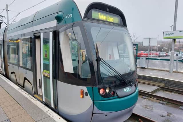 The first tram line between Hucknall and Nottingham Station opened 18 years ago this week