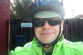 Russell Davies is cycling from Hucknall to Llandudno to raise money for Macmillan