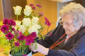 Residents took part in flower-based activities throughout the day including a flower arranging competition