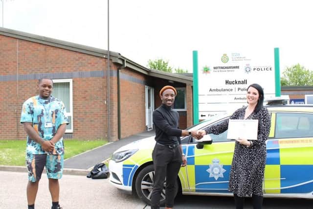 Anthony Akpovi has won an Our Best Lives award from Nottinghamshire Police. Photo: Nottinghamshire Police