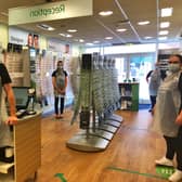 Staff at Specsavers' Hucknall store celebrated the anniversary in some style.