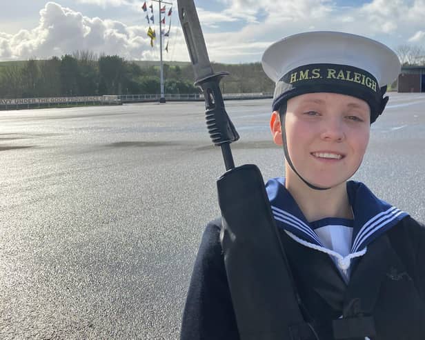 Tillie Bush has completed her basic Royal Navy training. Photo: Submitted