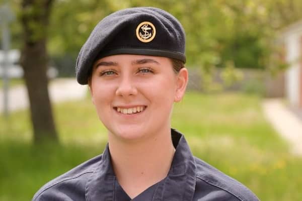 Megan Lydamore has joined the Royal Navy after completing her training
