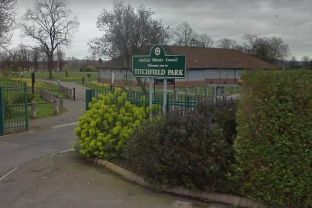 New play equipment is being installed at Hucknall's Titchfield Park. Photo: Google