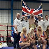 For Queen and country - Steve Ward after his world title win.