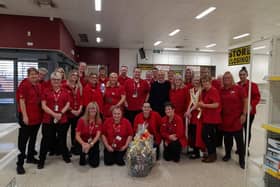 Staff at Hucknall Wilko say goodbye as the store closes for the final time. Photo: Abbie Baxter