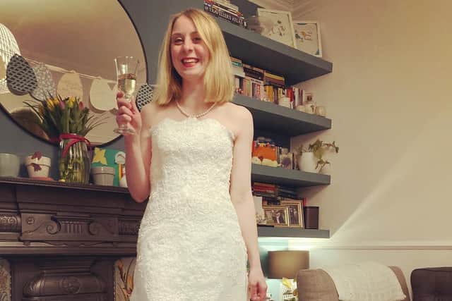 Alex put on her wedding dress for the first time in 10 years during the second Party Dress Day.