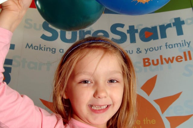 2006: Nicole Greenhough, aged six, is pictured at the Bulwell SureStart open day.