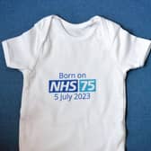 New born baby vest to mark 75th anniversary of the NHS. Photo: Stu Norton