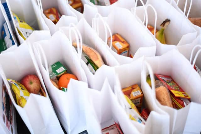 Support to help people feed their families (Photo by Leon Neal/Getty Images)