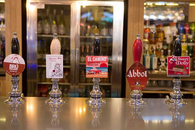 A selection of the ales on offer