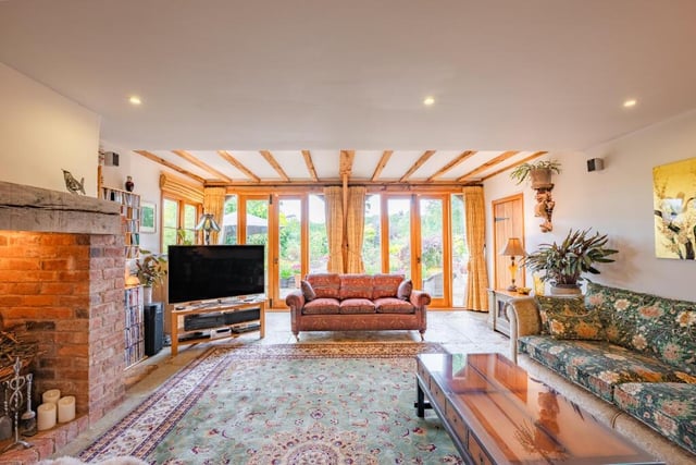 The large oak doors and traditional oak beams ensure the lounge is laden with character.
