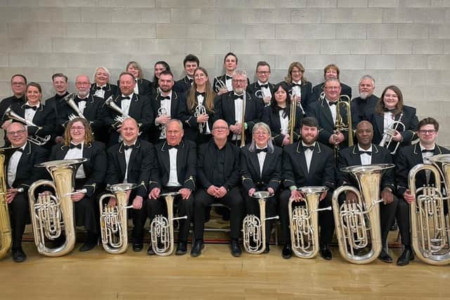 Newstead Brass finished a fine fifth at the Midlands Championships. Photo: Submitted
