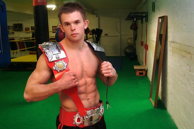 2009: Kickboxer Paul Randle is pictured at the St. George Kickboxing Club, Hucknall.