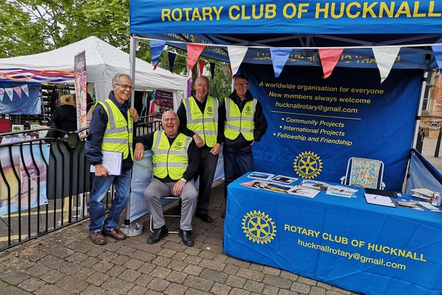 Members of the Hucknall Rotary Club, the organisation behind the event