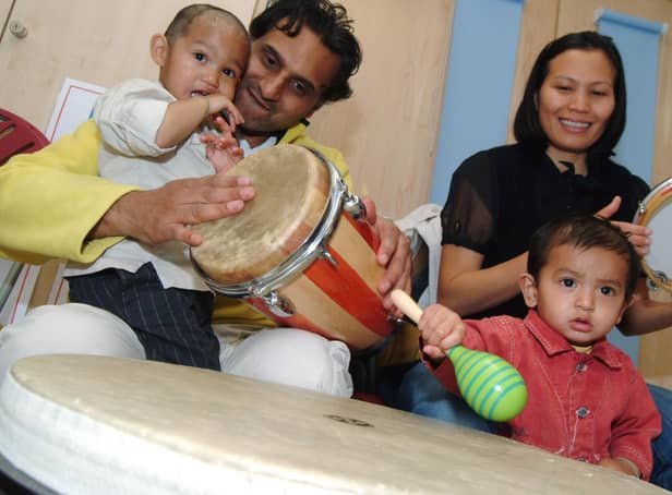 2009: Hucknall’s SureStart High Leys children’s centre held a Fun with Drums Day to encourage dads to use the centre.