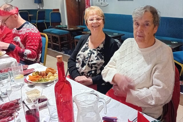 Guests all enjoyed a three-course meal