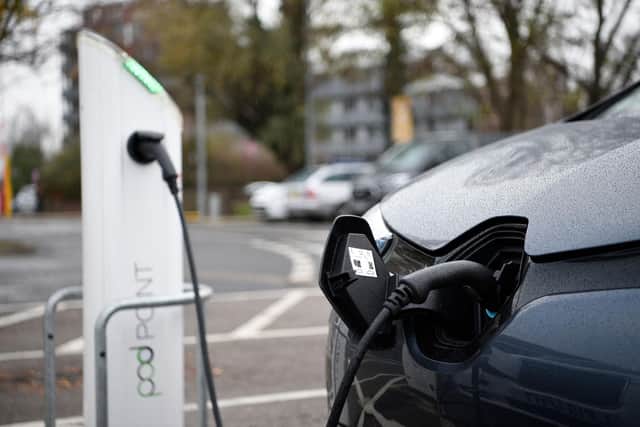 Hucknall electric vehicle owners can be part of Nottinghamshire County Council's on-street charging point trial. Photo: Daniel Leal/AFP/Getty Images