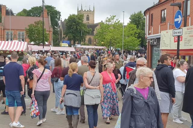 The summer festival attracted a big crowd