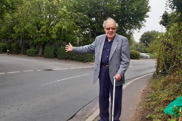 Former Dispatch reporter Denis Robinson wants to see a new crossing on Spring Road in Bulwell