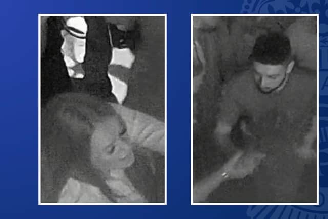 Police want to speak to these two people. Photo: Nottinghamshire Police