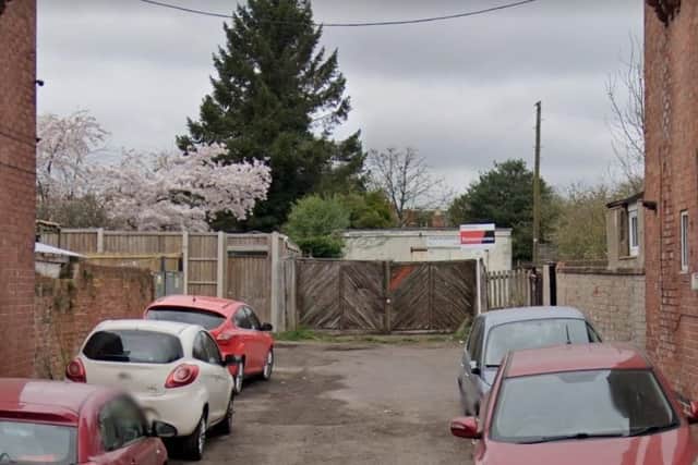 Plans have been submitted to build a new single-storey home on the site of the Tom Hanson builders yard in Hucknall. Photo: Google