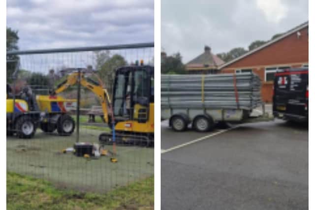 Work is underway at the new Papplewick QEII playground