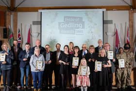 Winners from last year's Pride of Gedling Awards. Nominations are open now for this year's honours