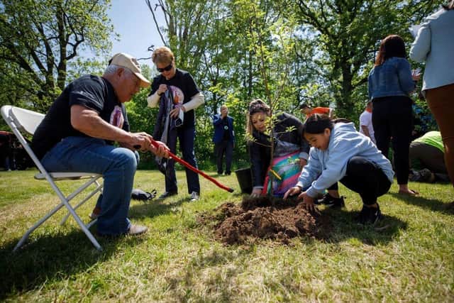 The Reach Out Residents group is planning a tree-planting project (Photo by COLE BURSTON/AFP via Getty Images)