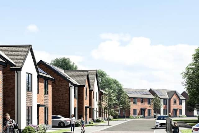 Another computer-generated image of the new development in Hucknall.