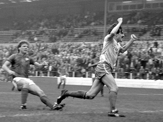 Tony Lowery in action against Aldershot.