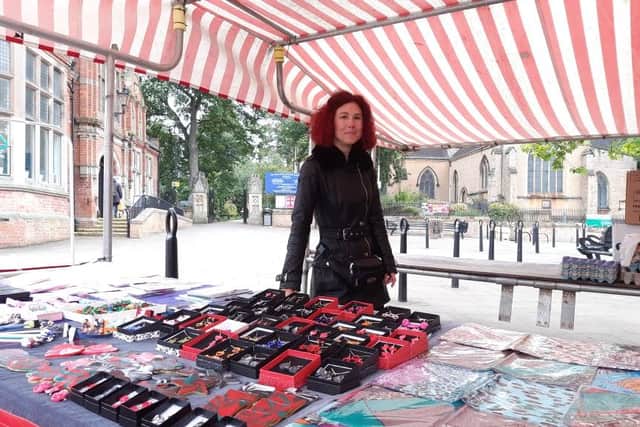Eleni Pavaskevopoulos runs a homemade gifts stall