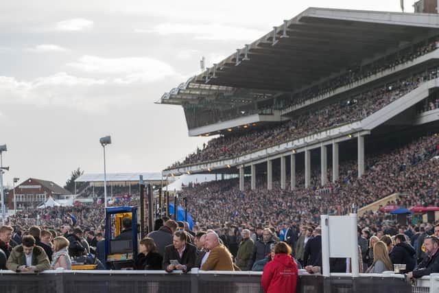 Huge crowds at the Cheltenham Festival, which was held in March just before the government imposed lockdown. (Photo by Matt Cardy/Getty Images)