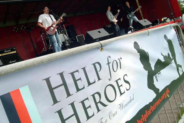 The Rotary Club of Hucknall held a concert at the park in 2009 in aid of Help For Heroes. On stage are Chunk and the Chimps.