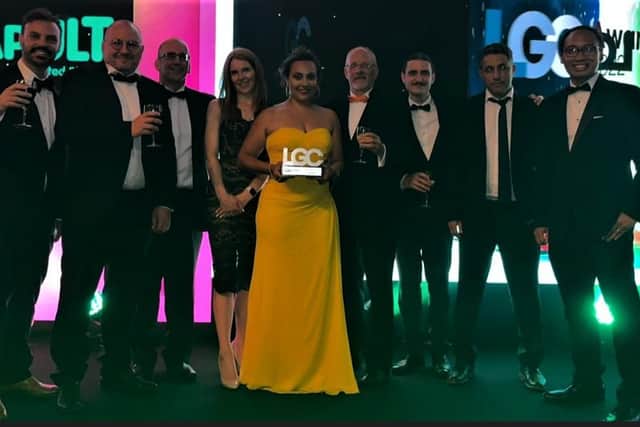 Ceren Clulow and the 5G connected forest team at awards
