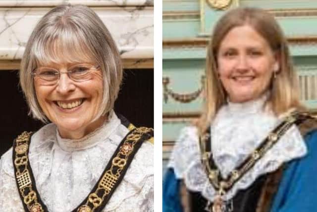 Coun Wendy Smith (left) and Coun Nicola Heaton are the new Lord Mayor and Sheriff of Nottingham respectively. Photos: Tracey Lightfoot
