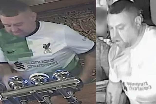 Police want to speak to this man in connection with an assault in a Hucknall pub. Photo: Nottinghamshire Police