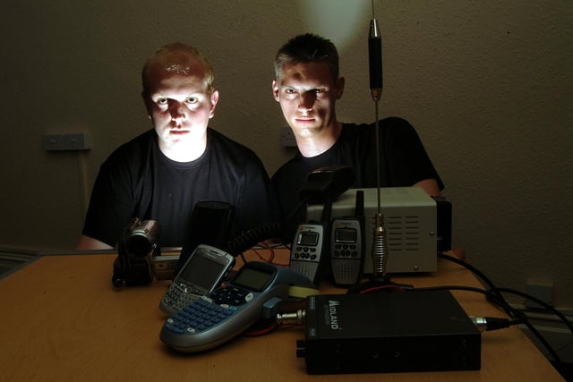 Paranormal investigators (left to right) Daniel Hucknall and Carl Hardy from Hucknall-based Comoparmi.